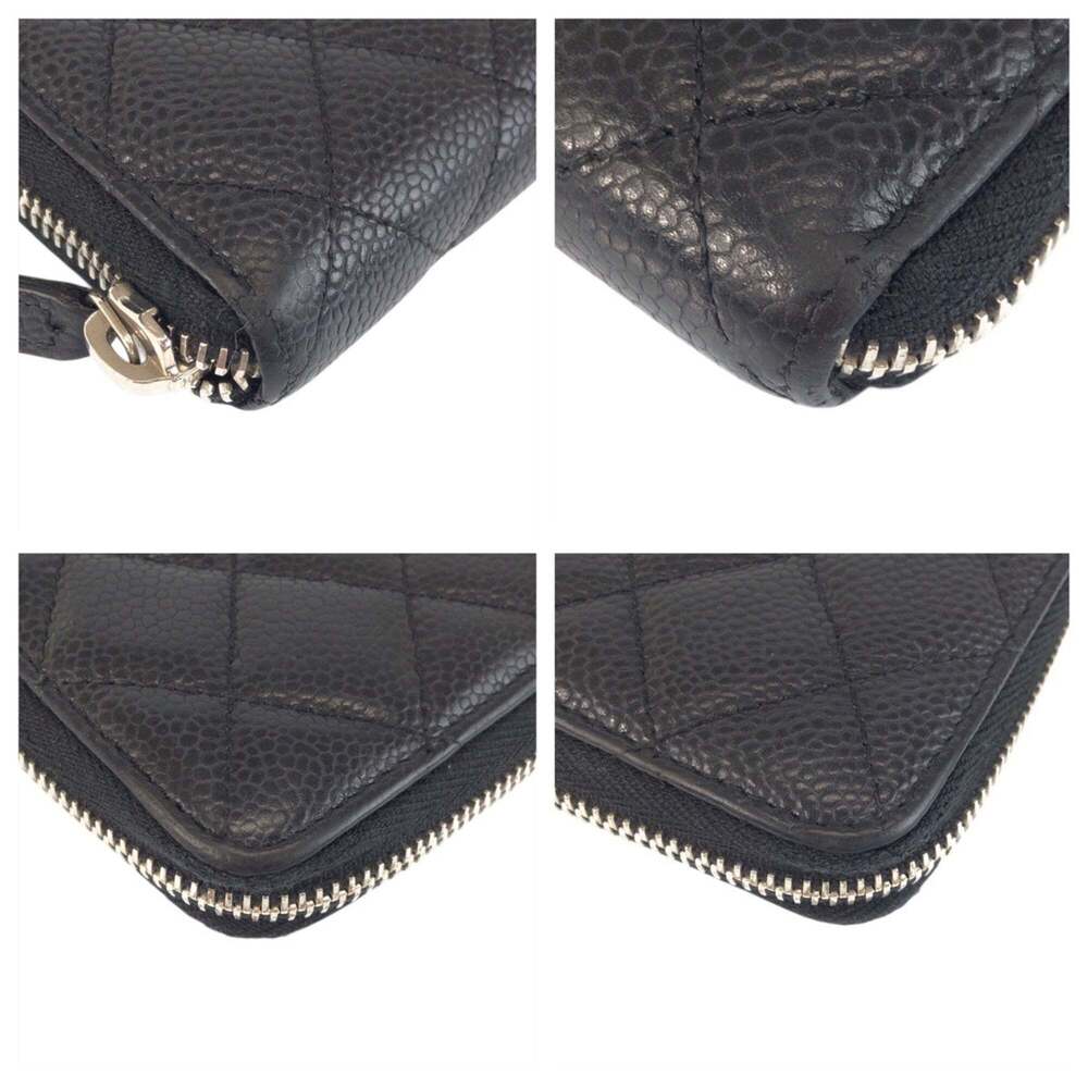 CHANEL Black Leather Logo Wallet - Picture 3 of 9